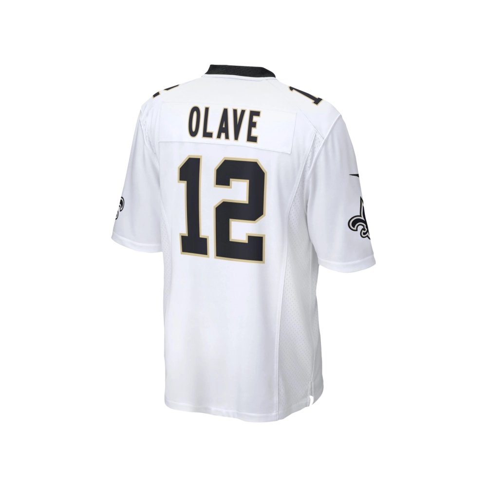 Mens New Orleans Saints Chris Olave White Game Player Jersey