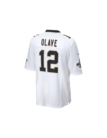 Mens New Orleans Saints Chris Olave White Game Player Jersey