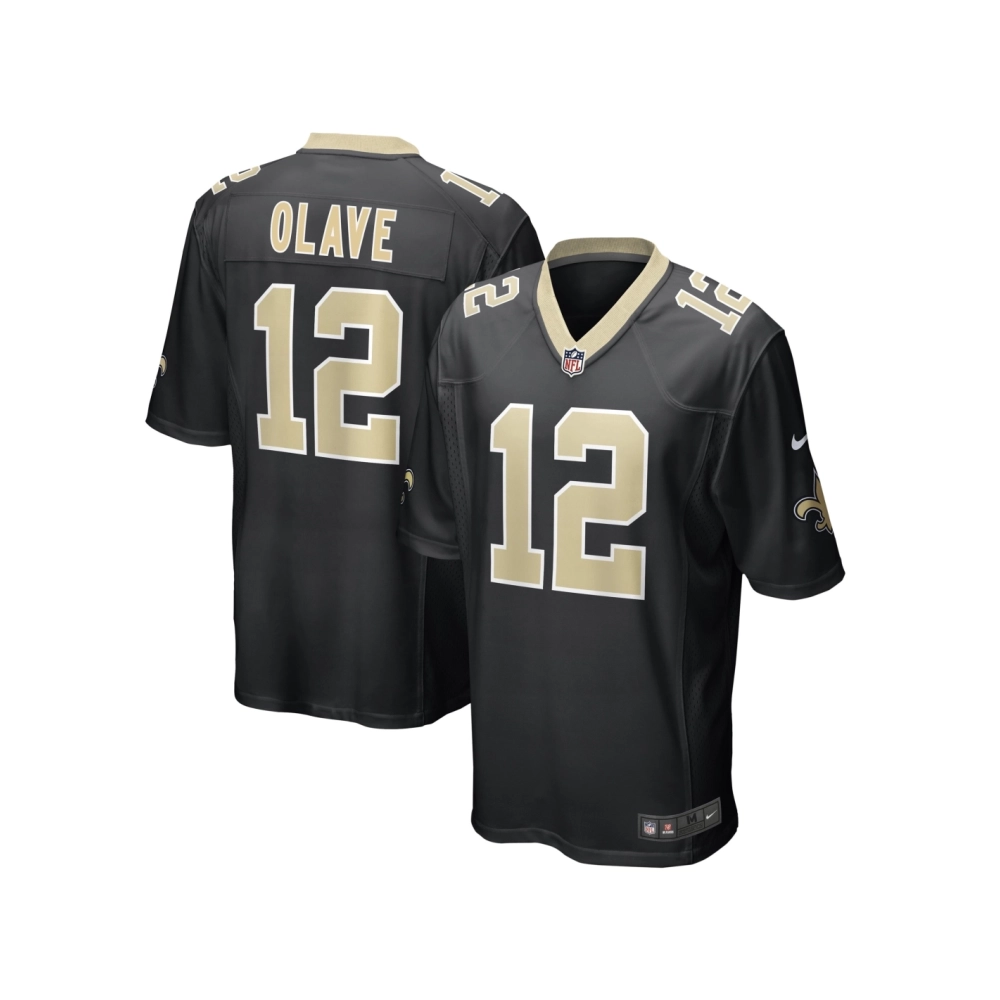 Mens New Orleans Saints Chris Olave Black Player Game Jersey