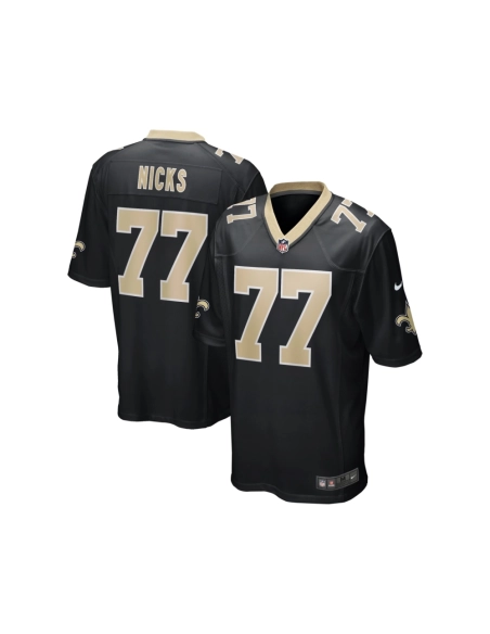 Mens New Orleans Saints Carl Nicks Black Game Retired Player Jersey