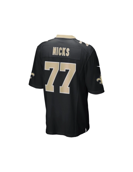 Mens New Orleans Saints Carl Nicks Black Game Retired Player Jersey