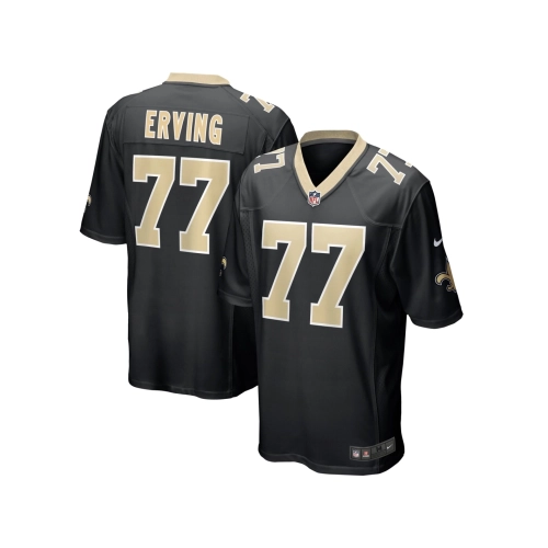 Mens New Orleans Saints Cameron Erving Black Game Jersey