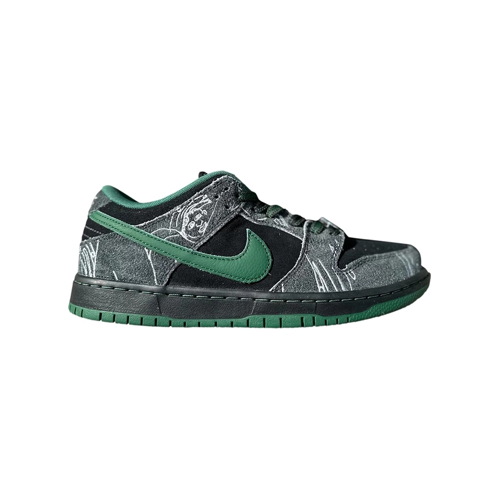 THERE Skateboards x Dunk Low SB Black Gorge Green,Dunk SB,NIKE SHOES Reps