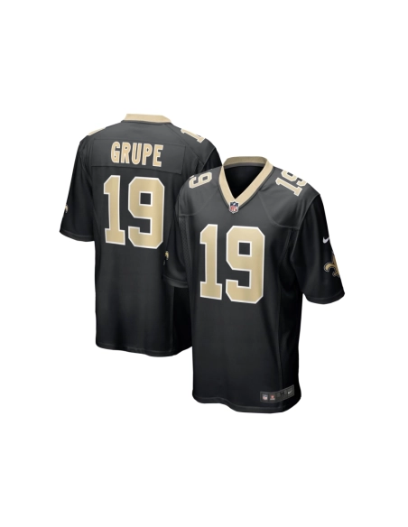 Mens New Orleans Saints Blake Grupe Black Team Game Jersey