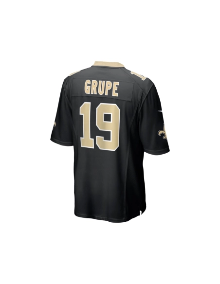 Mens New Orleans Saints Blake Grupe Black Team Game Jersey