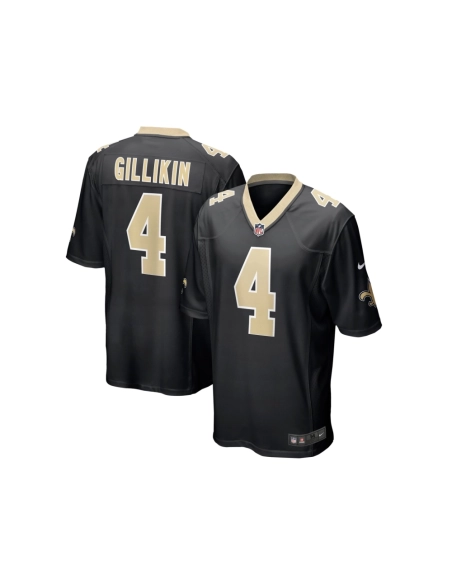 Mens New Orleans Saints Blake Gilikin Black Game Player Jersey