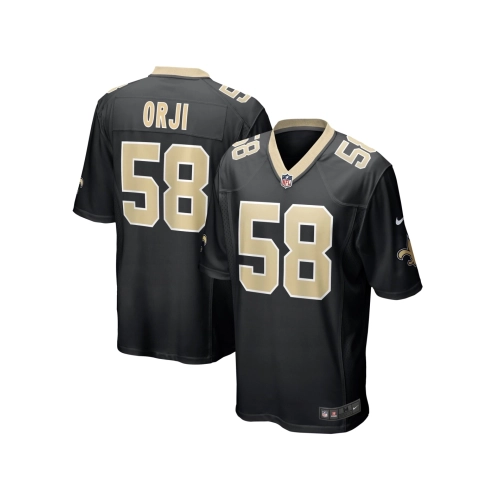 Mens New Orleans Saints Anfernee Orji Black Team Game Jersey
