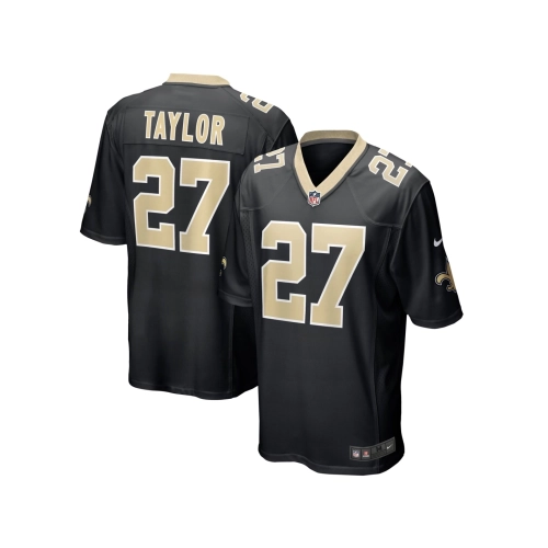Mens New Orleans Saints Alontae Taylor Black Game Player Jersey
