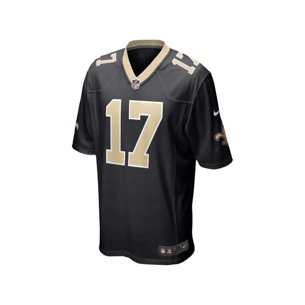 Mens New Orleans Saints A.T. Perry Black Team Game Jersey