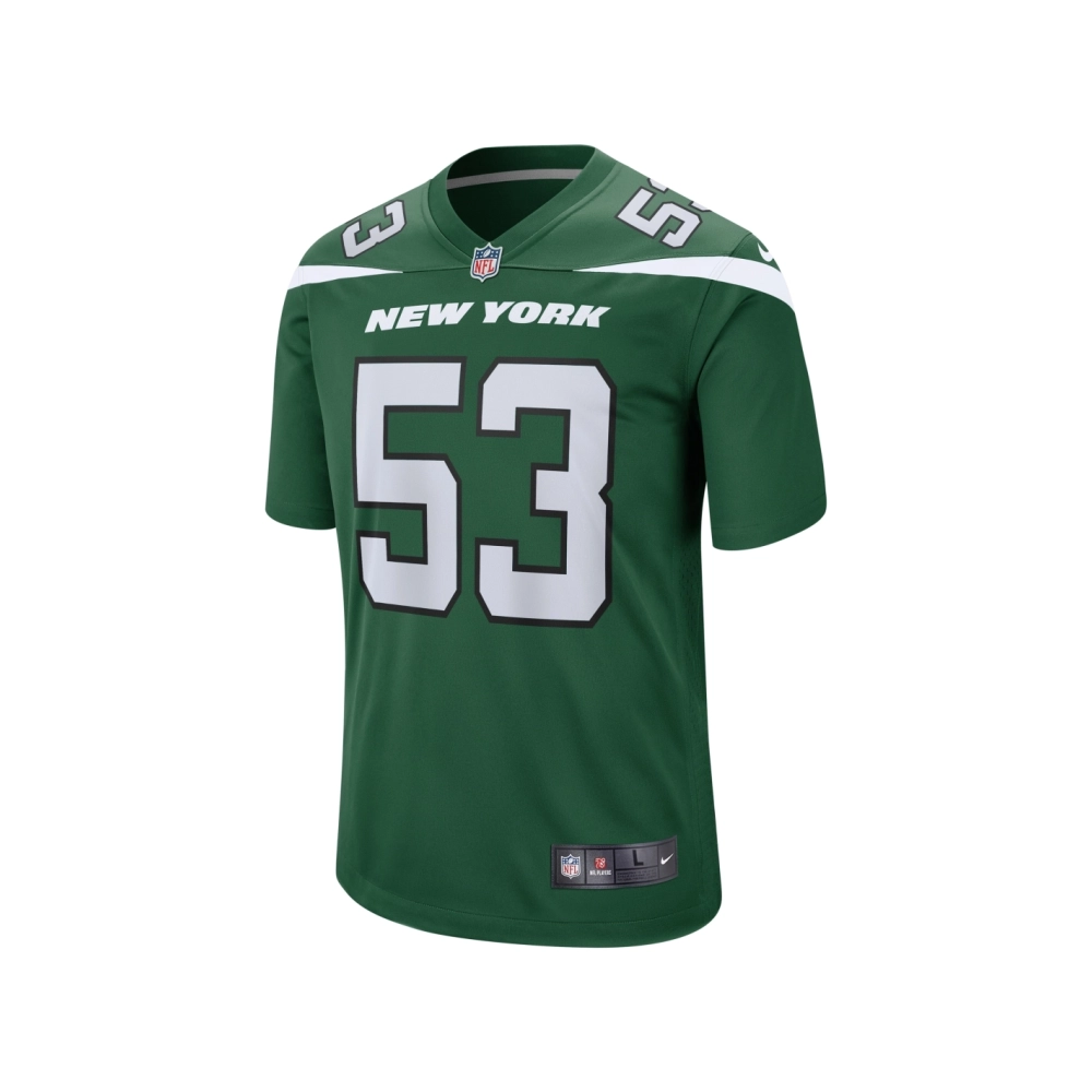 Mens New York Jets Zaire Barnes Gotham Green Game Jersey