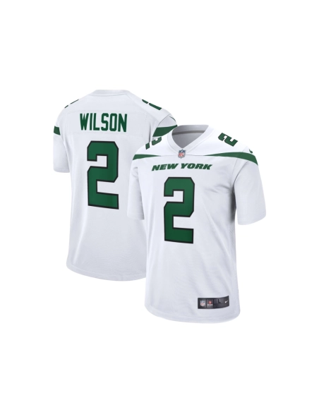 Mens New York Jets Zach Wilson White Game Jersey