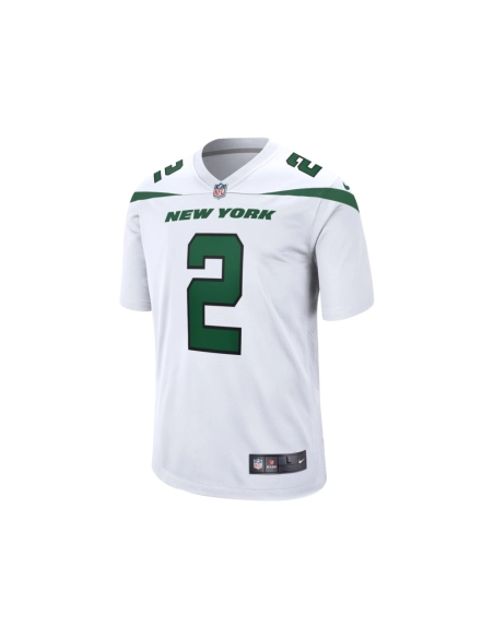 Mens New York Jets Zach Wilson White Game Jersey