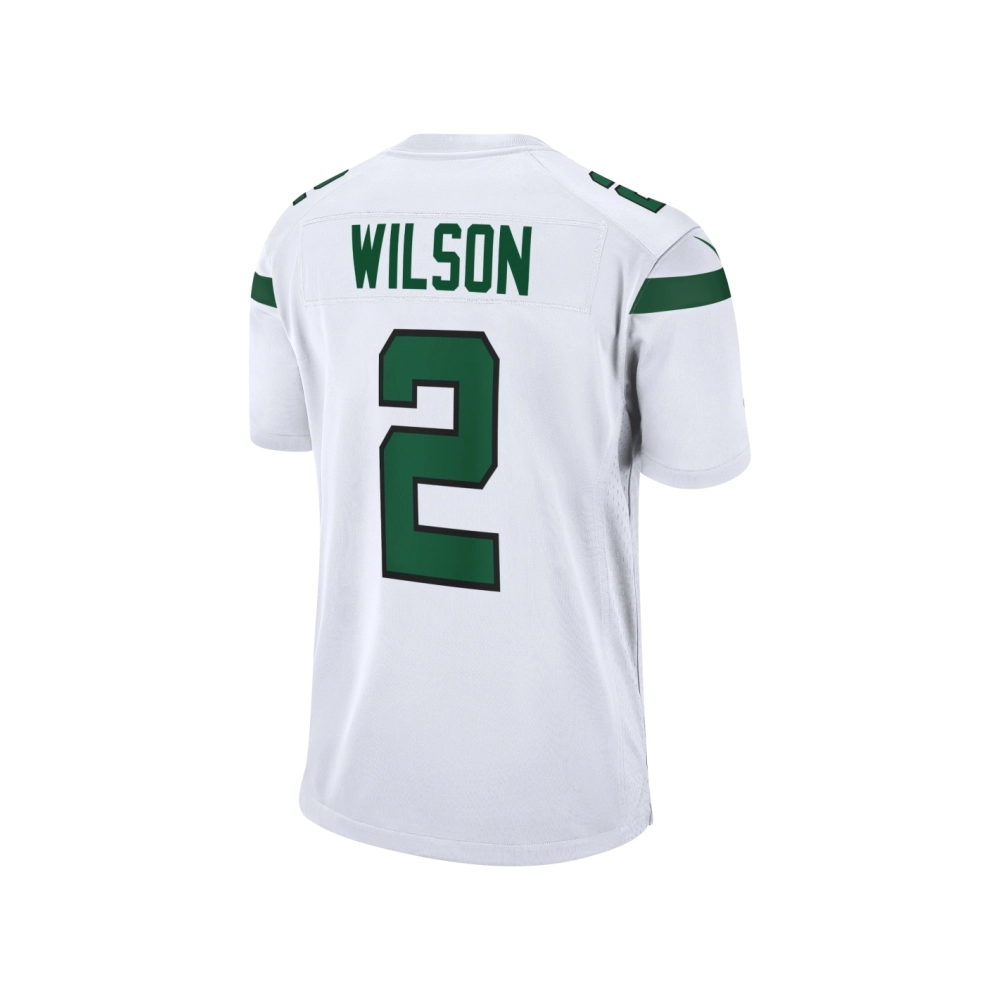 Mens New York Jets Zach Wilson White Game Jersey