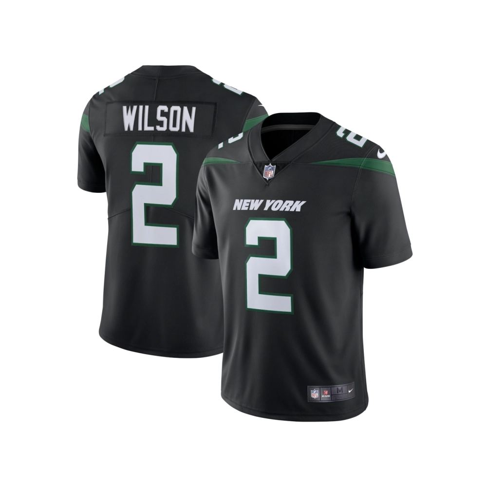 Mens New York Jets Zach Wilson Stealth Black Vapor Limited Jersey