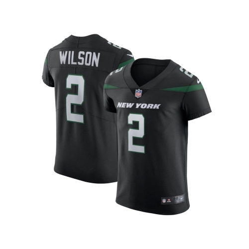 Mens New York Jets Zach Wilson Stealth Black Vapor Elite Jersey