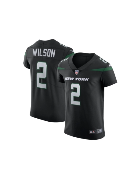 Mens New York Jets Zach Wilson Stealth Black Vapor Elite Jersey