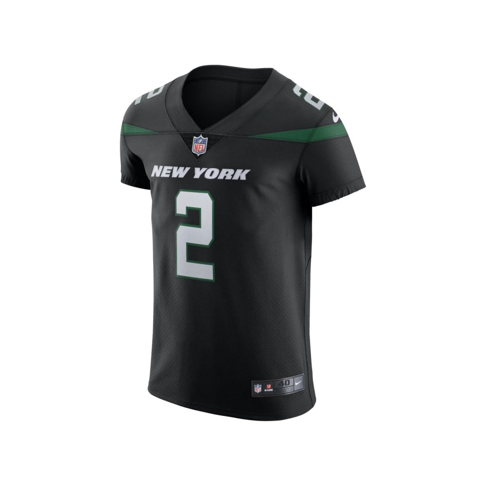 Mens New York Jets Zach Wilson Stealth Black Vapor Elite Jersey