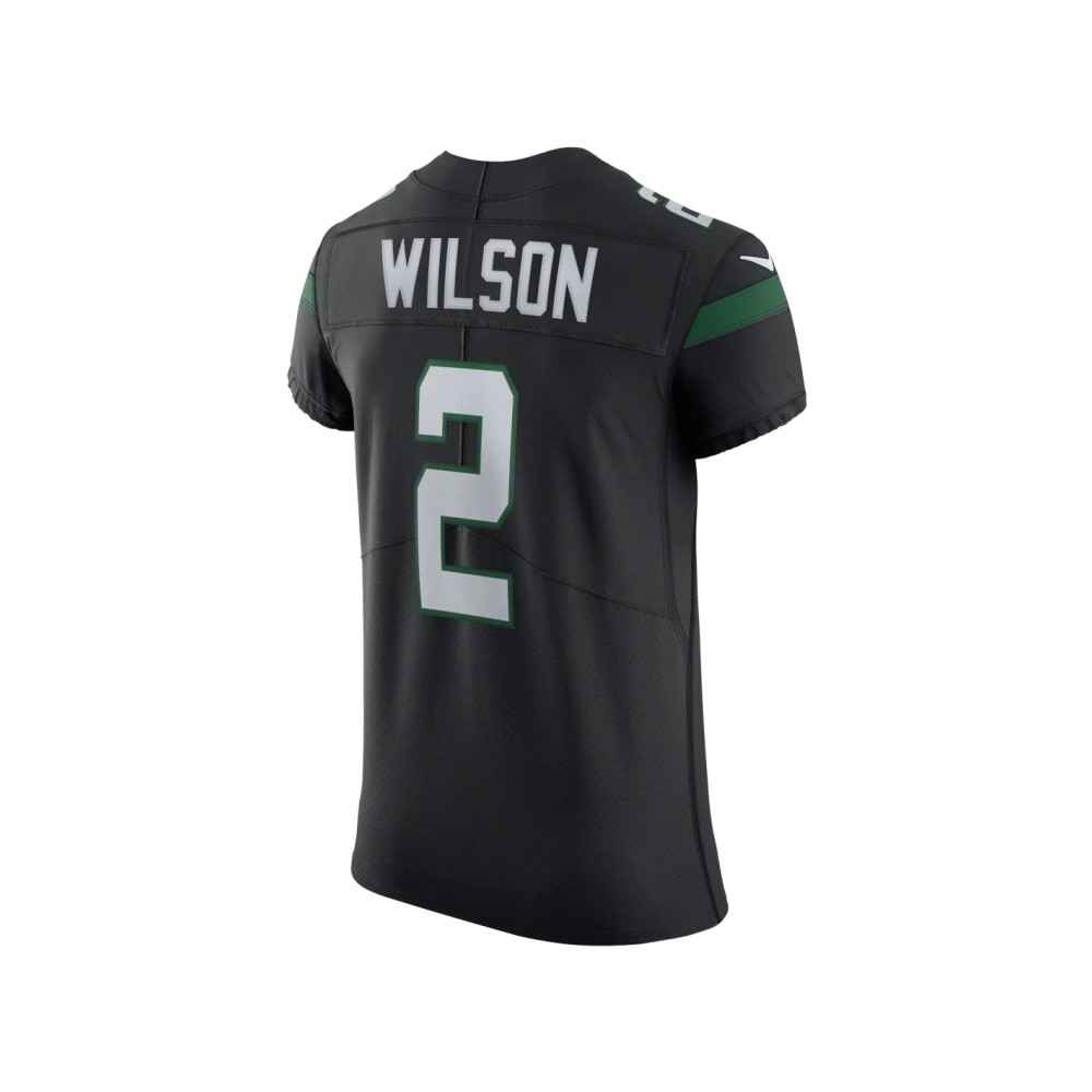 Mens New York Jets Zach Wilson Stealth Black Vapor Elite Jersey