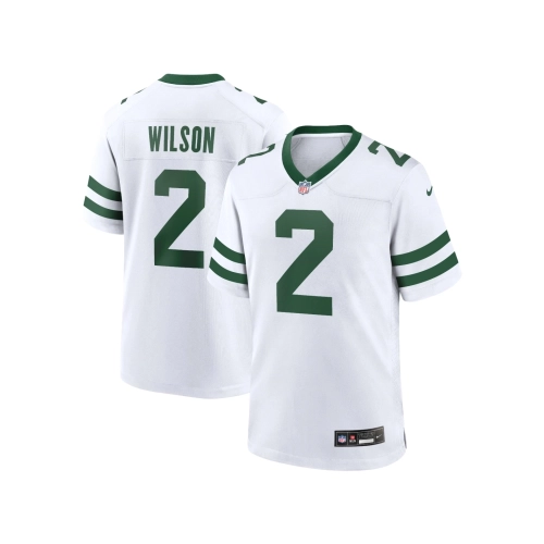 Mens New York Jets Zach Wilson Legacy White Game Jersey