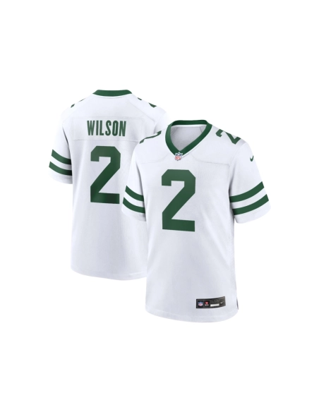 Mens New York Jets Zach Wilson Legacy White Game Jersey