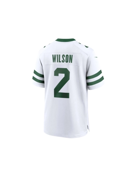 Mens New York Jets Zach Wilson Legacy White Game Jersey