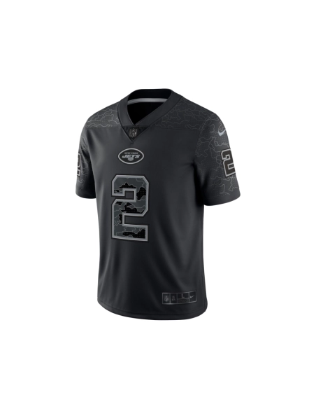 Mens New York Jets Zach Wilson Black RFLCTV Limited Jersey