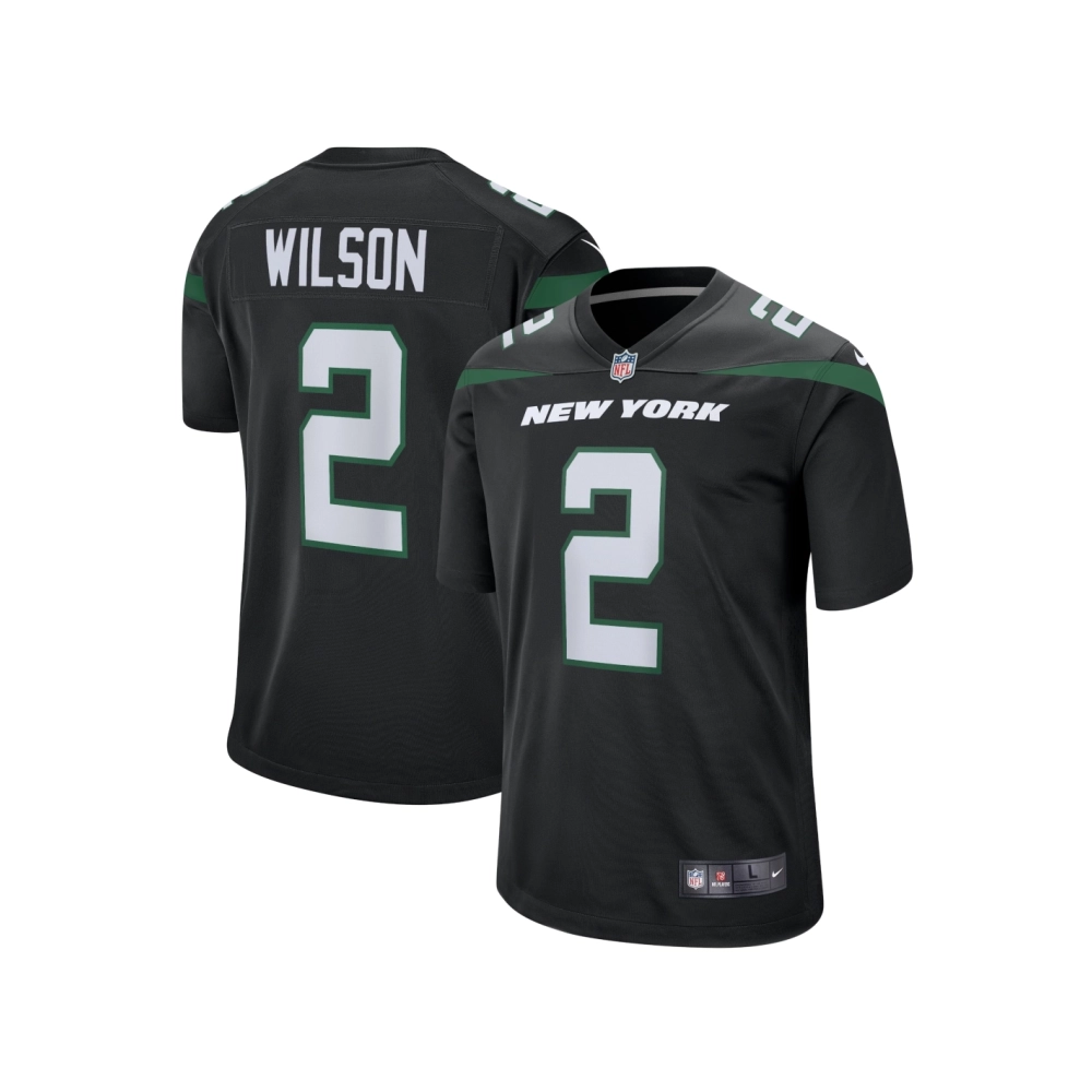 Mens New York Jets Zach Wilson Black Alternate Game Jersey