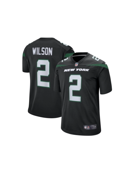 Mens New York Jets Zach Wilson Black Alternate Game Jersey