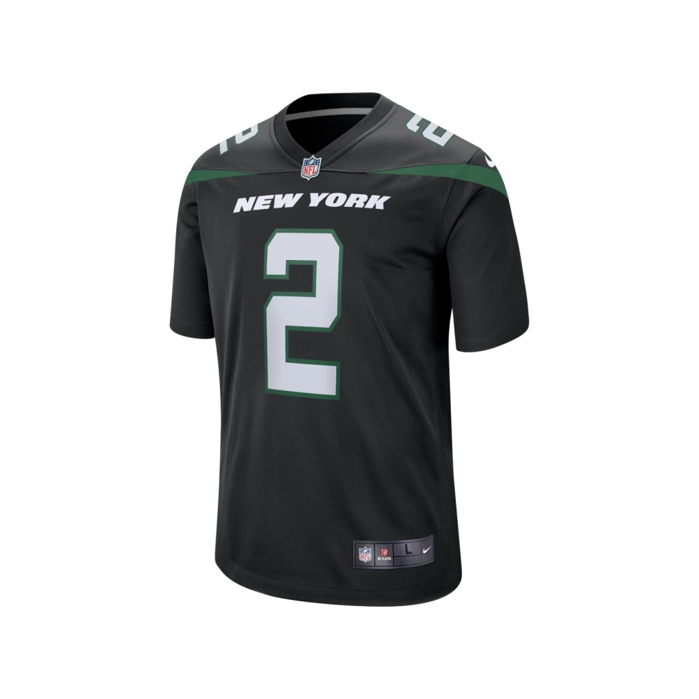 Mens New York Jets Zach Wilson Black Alternate Game Jersey