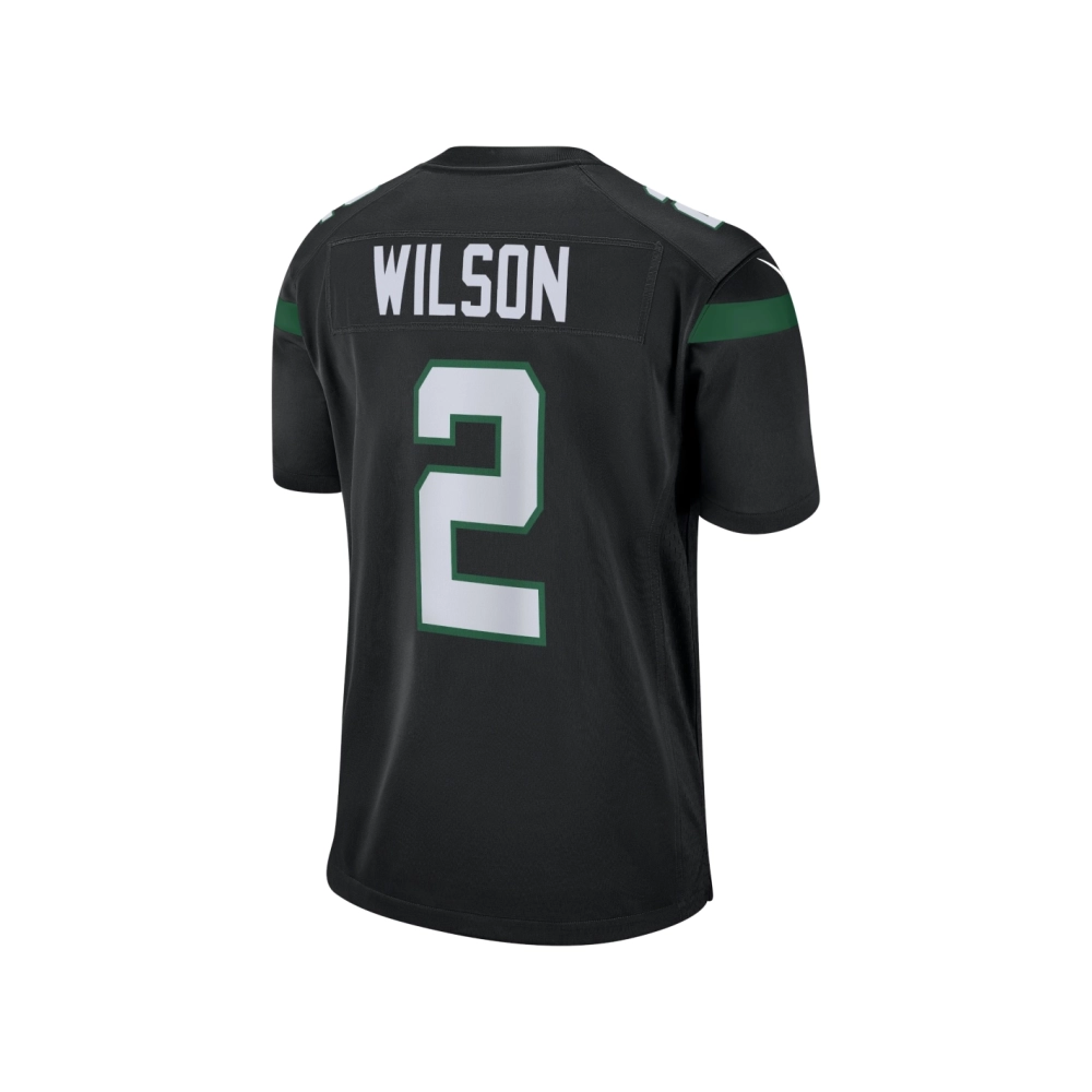 Mens New York Jets Zach Wilson Black Alternate Game Jersey