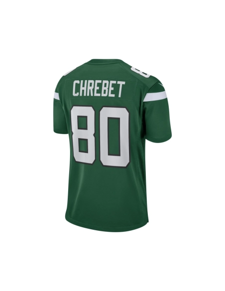 Mens New York Jets Wayne Chrebet Gotham Green Game Retired Player Jersey