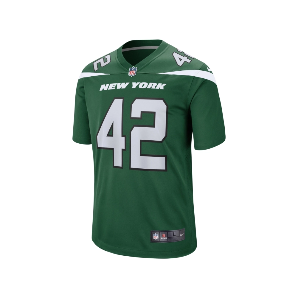 Mens New York Jets Thomas Hennessy Gotham Green Game Jersey