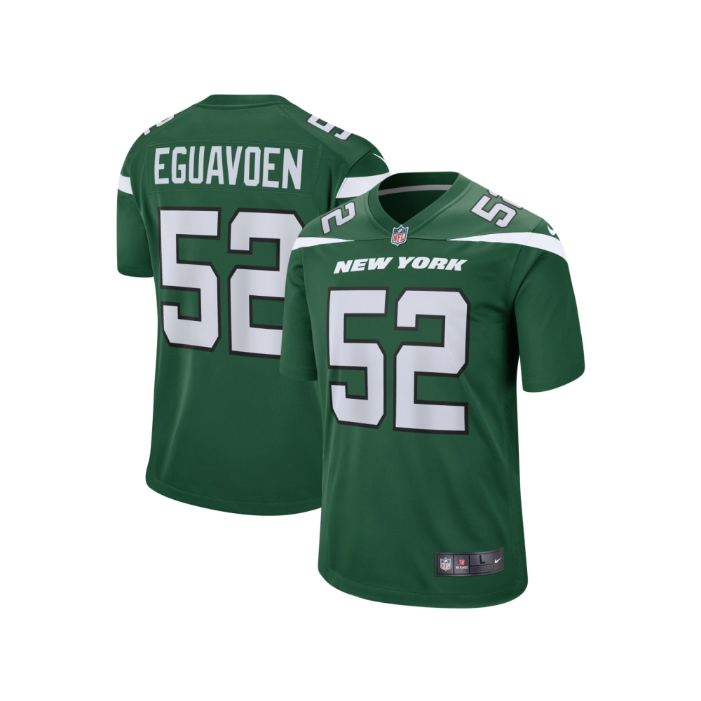 Mens New York Jets Sam Eguavoen Gotham Green Game Jersey