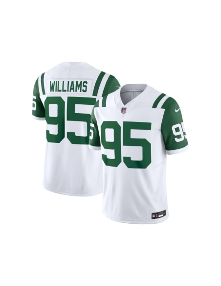 Mens New York Jets Quinnen Williams White Classic Alternate Vapor F.U.S.E. Limited Jersey