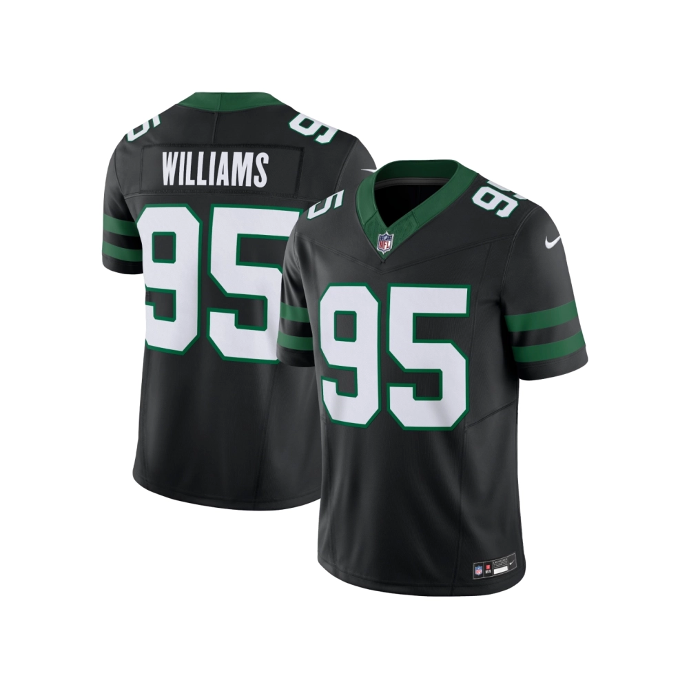 Mens New York Jets Quinnen Williams Legacy Black Alternate Vapor F.U.S.E. Limited Jersey