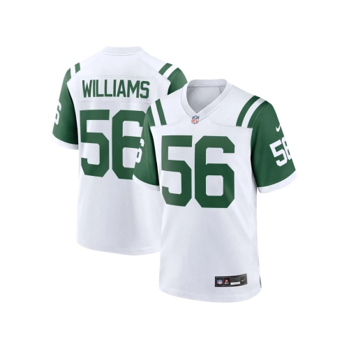 Mens New York Jets Quincy Williams White Classic Alternate Player Game Jersey