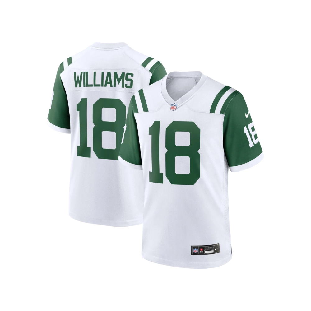 Mens New York Jets Mike Williams White Classic Alternate Player Game Jersey