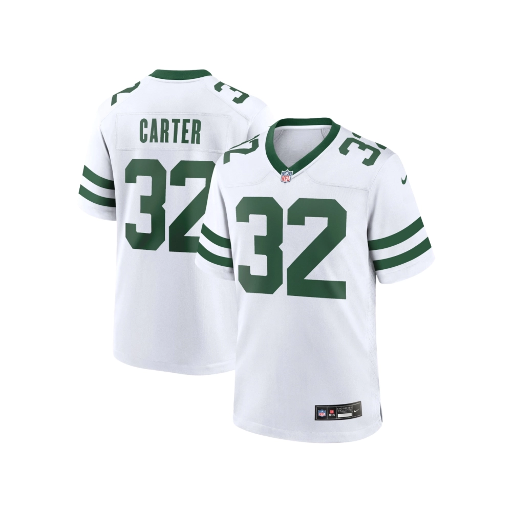 Mens New York Jets Michael Carter Legacy White Game Jersey