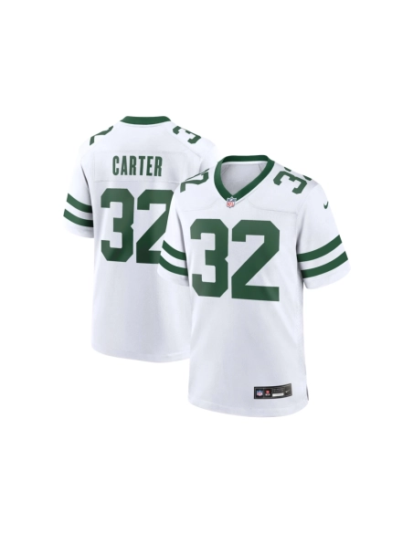 Mens New York Jets Michael Carter Legacy White Game Jersey