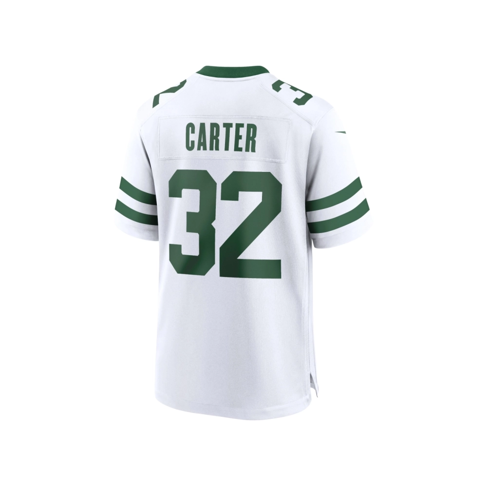 Mens New York Jets Michael Carter Legacy White Game Jersey