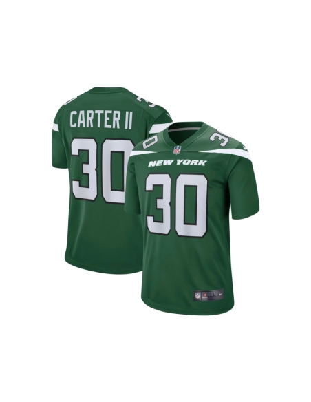 Mens New York Jets Michael Carter II Gotham Green Game Jersey
