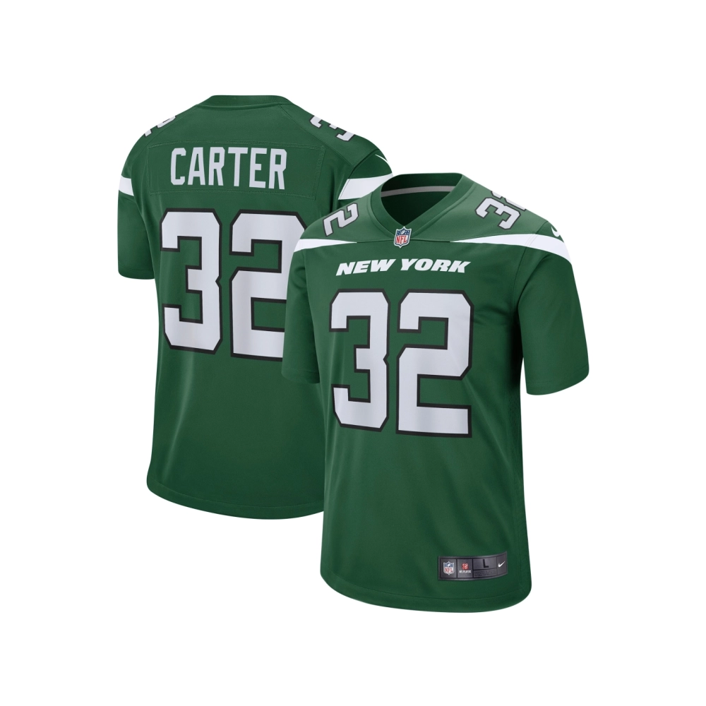 Mens New York Jets Michael Carter Gotham Green Game Jersey