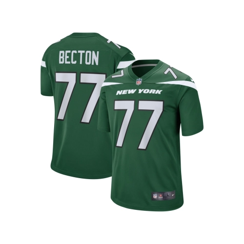 Mens New York Jets Mekhi Becton Gotham Green Player Game Jersey