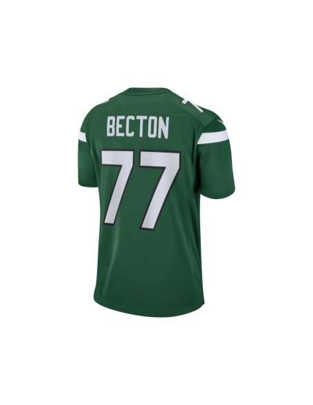 Mens New York Jets Mekhi Becton Gotham Green Player Game Jersey