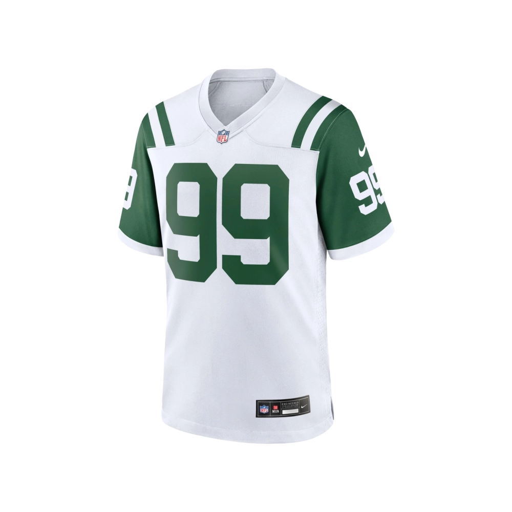 Mens New York Jets Mark Gastineau White Classic Alternate Retired Player Game Jersey