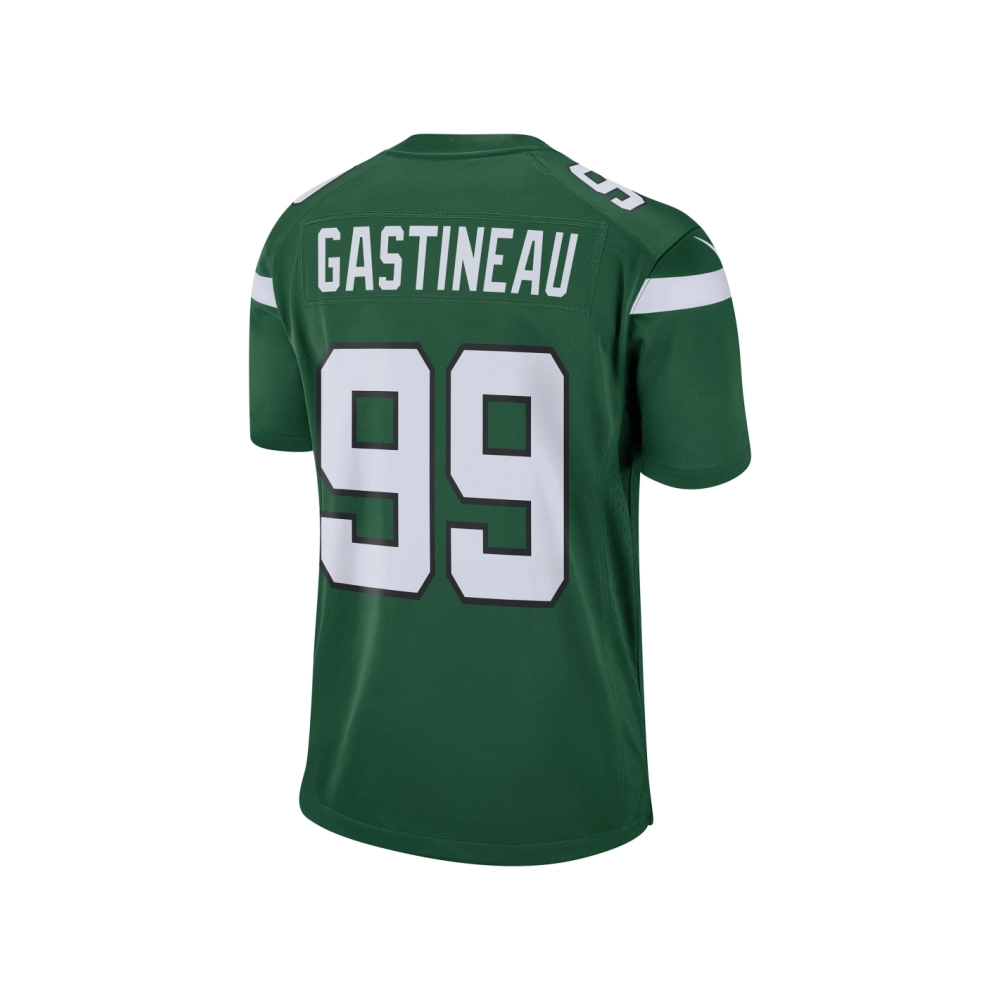 Mens New York Jets Mark Gastineau Gotham Green Retired Player Game Jersey