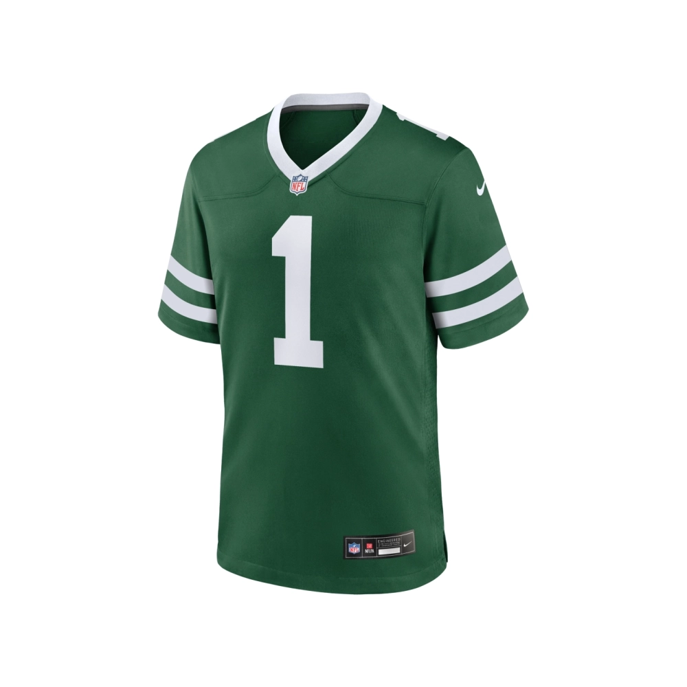 Mens New York Jets Legacy Green Number 1 Dad Game Jersey