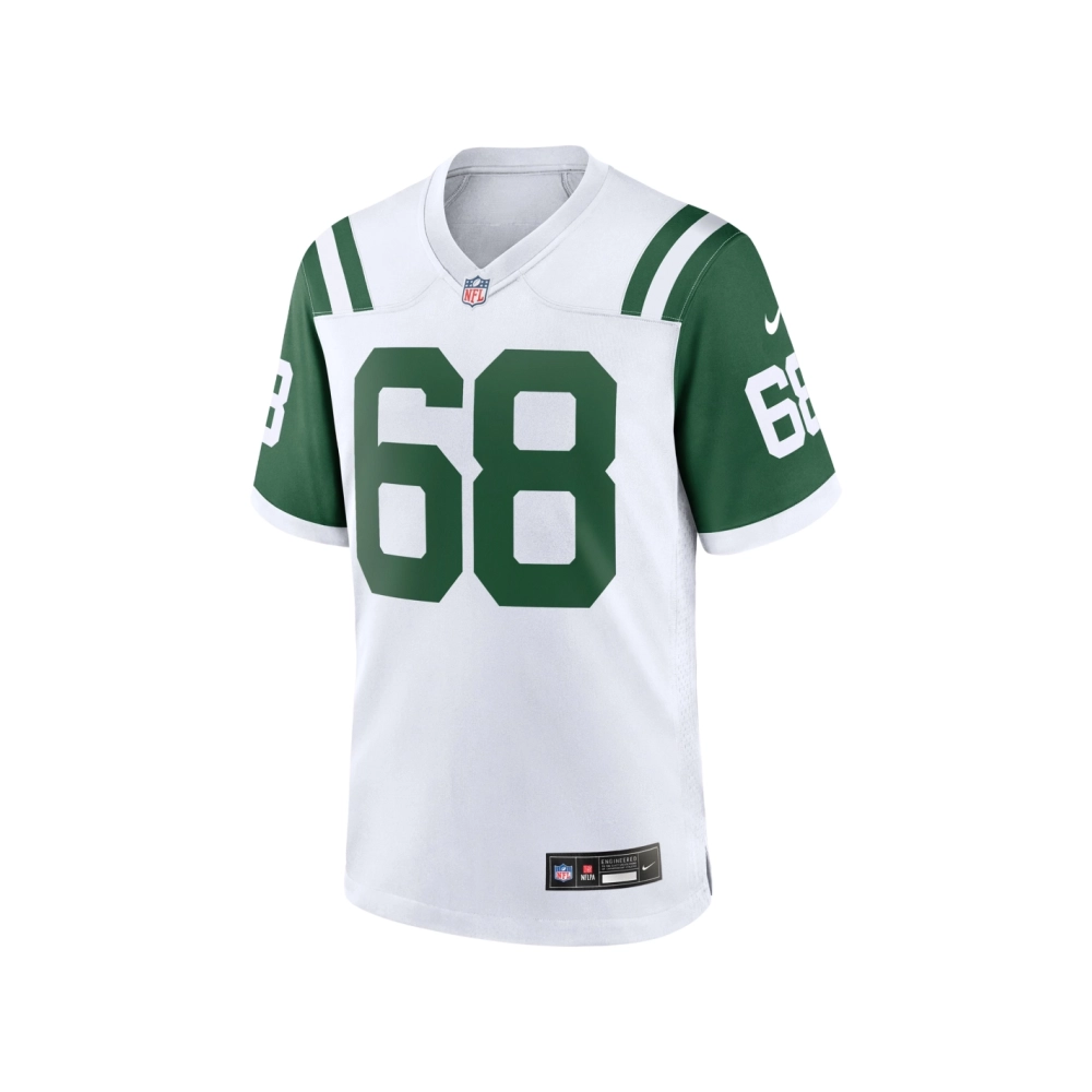 Mens New York Jets Kevin Mawae White Classic Alternate Retired Player Game Jersey