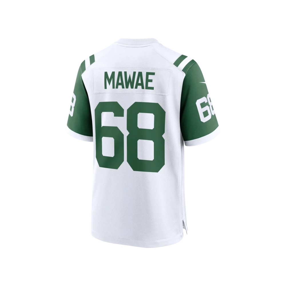 Mens New York Jets Kevin Mawae White Classic Alternate Retired Player Game Jersey