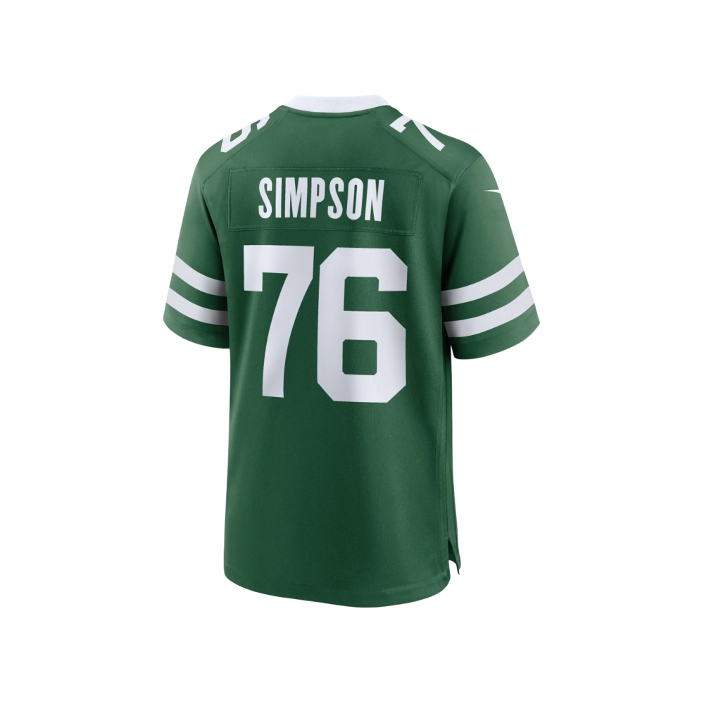 Mens New York Jets John Simpson Legacy Green Game Jersey